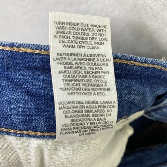 DYNDMN Kate Skinny Jeans Womens size 25 Distressed Stretch Denim Blue Jeans - Picture 11 of 11